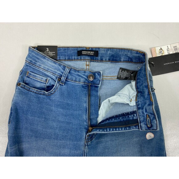 American Bazi Women Size 3 Jeans High Rise Skinny Distressed NWT - Picture 10 of 15